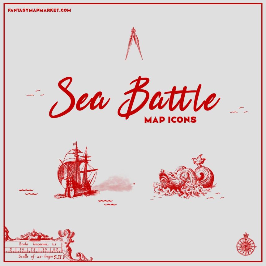 Sea battle map icons