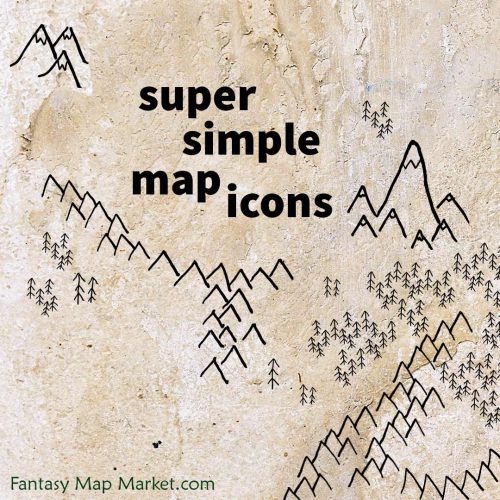 Cover image for the super simple map icons pack.